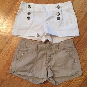 Express shorts 2 pairs size 0